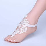 Lace Ankle Bracelet Foot Chain Bridal Beach Wedding Sandals