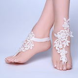 Lace Ankle Bracelet Foot Chain Bridal Beach Wedding Sandals