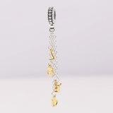 925 Sterling Silver Loved Script Charm Pendant for DIY Bracelets