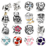Thai Silver Retro Christmas Charm Clip Jewelry