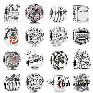 Thai Silver Butterfly Garden Watering Can Charm Collection