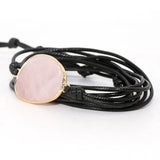 Pink Stone Wrap Bracelet Boho Friendship Women Bracelet