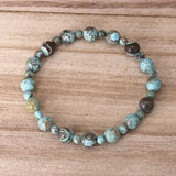 Ocean Jasper Beads Bracelet for Men Women Adjustable Yoga Jewelry