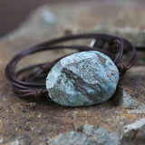 Ocean-jaspers Charm Wrap Bracelets Natural Stones Ethnic Multilayer