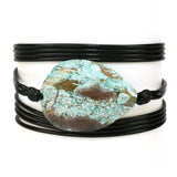 Ocean-jaspers Charm Wrap Bracelets Natural Stones Ethnic Multilayer