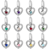 925 Silver Birthstone Collection Pendant DIY Bracelet
