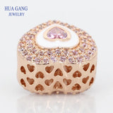 925 Silver Rose Beads String for Pandor Charm Bracelet