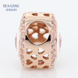 925 Silver Rose Beads String for Pandor Charm Bracelet