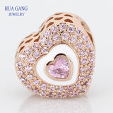 925 Silver Rose Beads String for Pandor Charm Bracelet
