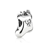 S925 Sterling Silver Flower Beads Clear CZ Charm Women Bracelet DIY