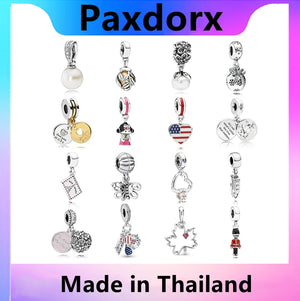 Sterling Silver Maple Leaf Soldier Charm Pendant DIY Bracelet Jewelry Gift