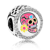 S925 Sterling Silver PAN Of The Dead Charm Bracelet Jewelry