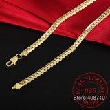 5mm 925 Sterling Silver Men's Chain Necklace Pendant