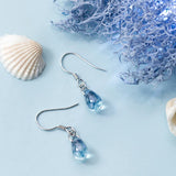 925 Silver Art Drop Earrings Birthday Gift Goddess Jewelry