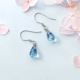 925 Silver Art Drop Earrings Birthday Gift Goddess Jewelry