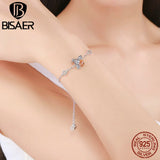 925 Silver Dancing Bees Chain Bracelet For Women