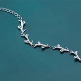 925 Silver Leaves Bracelets for Women Jewelry