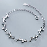 925 Silver Leaves Bracelets for Women Jewelry