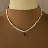 Abalone Pendant Necklace Choker Freshwater Pearl Chain Collar Necklace Women
