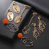 Stylish Hollow Out Face Clip Earrings for Girls