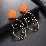 Stylish Hollow Out Face Clip Earrings for Girls