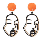 Stylish Hollow Out Face Clip Earrings for Girls
