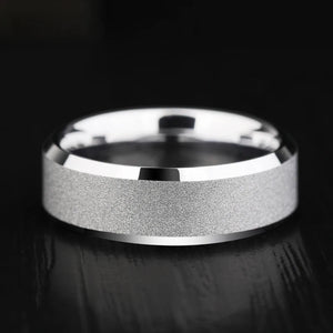 Classic Unisex Tungsten Carbide Ring Band Matte Polished Finish Size 5-12