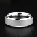 Classic Unisex Tungsten Carbide Ring Band Matte Polished Finish Size 5-12