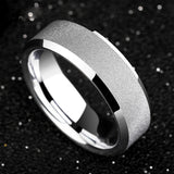 Classic Unisex Tungsten Carbide Ring Band Matte Polished Finish Size 5-12