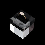 Clear Acrylic Stand Holder Rack for 3 Rings Jewelry Display
