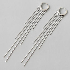 Arrival Silver 925 Chains Tassel Dangle Earrings Women Jewelry