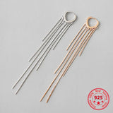 Arrival Silver 925 Chains Tassel Dangle Earrings Women Jewelry