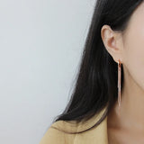 Arrival Silver 925 Chains Tassel Dangle Earrings Women Jewelry
