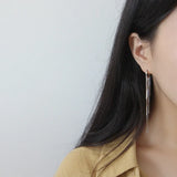 Arrival Silver 925 Chains Tassel Dangle Earrings Women Jewelry