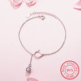 925 Silver Tassel Cat Ball Bracelet & Bangle