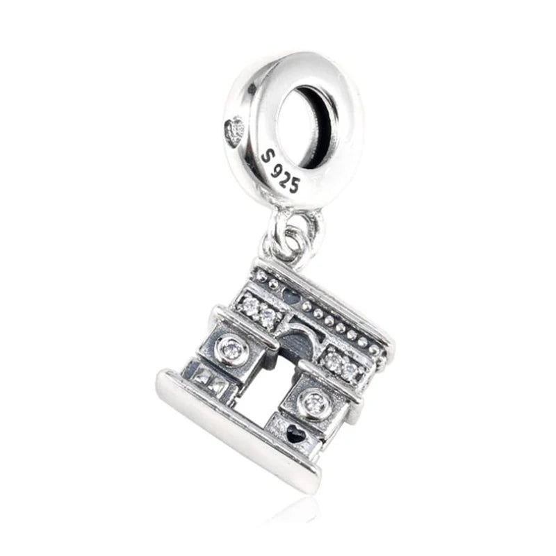 Autumn Arc de Triomphe Dangle Charms 925 Silver Beads DIY Jewelry