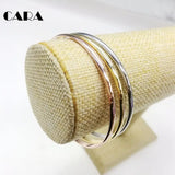 Bohemia Sweet 3pcs/set women bangles Plated zinc alloy Gold/rose Gold/Silver