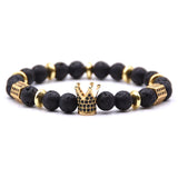 CZ Zirconia King Crown Gear Spacer Bracelet