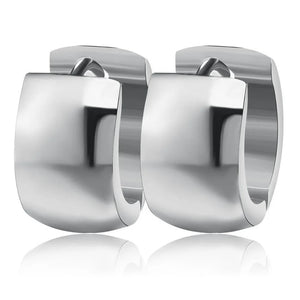 Stainless Steel Punk Hoop Earring Men Women Jewelry