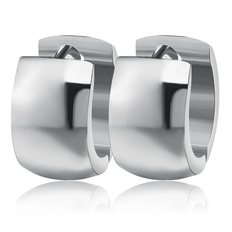 Stainless Steel Punk Hoop Earring Men Women Jewelry