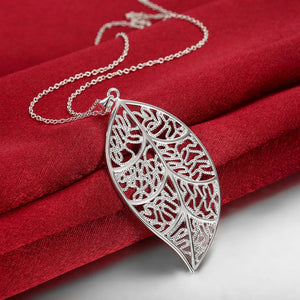 Silver 925 Leaves Of Life Necklace Pendant for Women