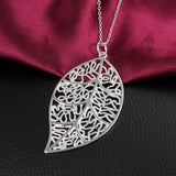 Silver 925 Leaves Of Life Necklace Pendant for Women