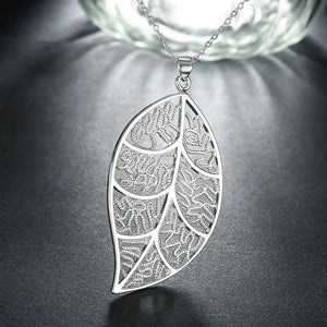 Silver 925 Leaves Of Life Necklace Pendant for Women