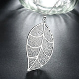 Silver 925 Leaves Of Life Necklace Pendant for Women