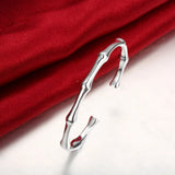 925 Silver Cuff Bangle Bracelet for Women
