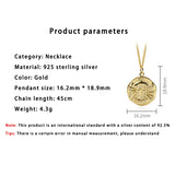 925 Silver Lantern Pendant Necklace Women Jewelry