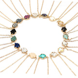 Geometric Resin Plated Druzy Pendant Necklace for Women