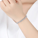 Green Crystal Friendship Bracelet with Zircon Charm