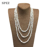 Long Freshwater Pearl Necklace Baroque Sweater Jewelry Gift