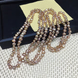Long Freshwater Pearl Necklace Baroque Sweater Jewelry Gift